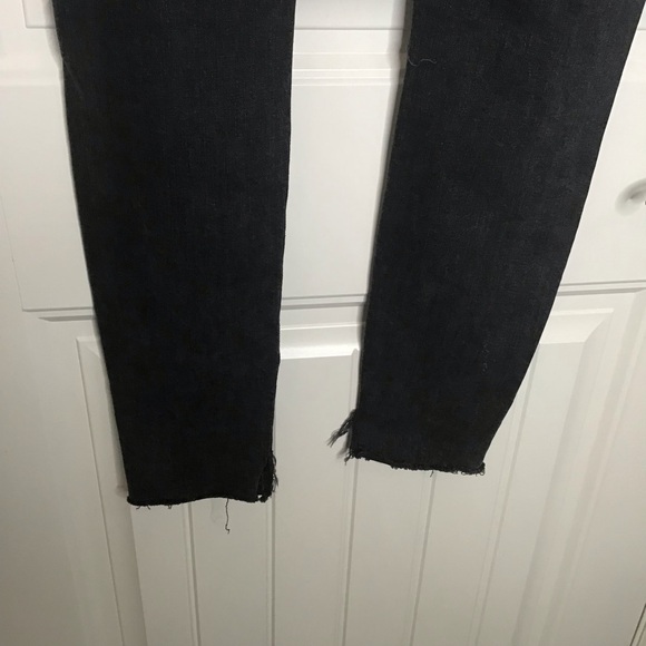 AGOLDE Jean Sophie High Waist Skinny Jeans in Black Size 31. - Picture 8 of 14